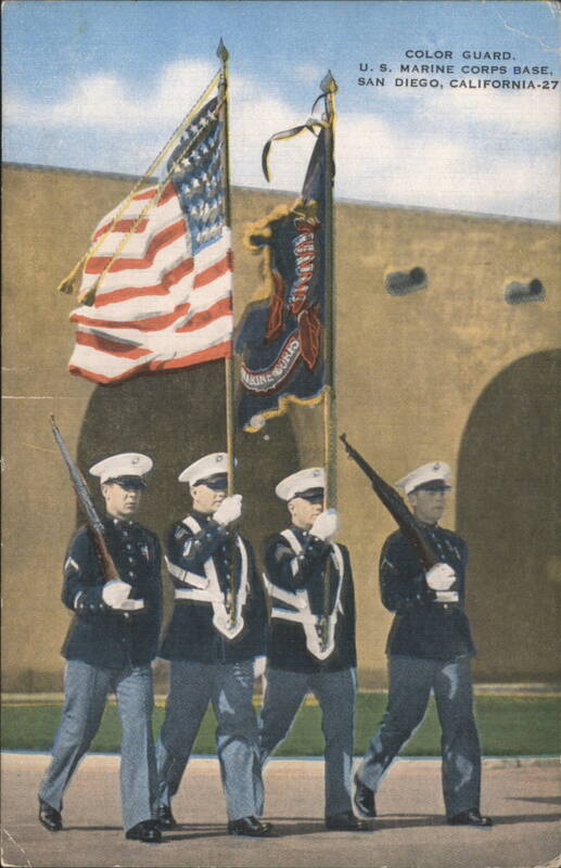 U.S. Marine Corps Color Guard, Marine Corps Base San Diego California