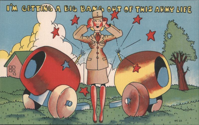 I'm Getting a Big Bang Out of This Army Life Military Comic