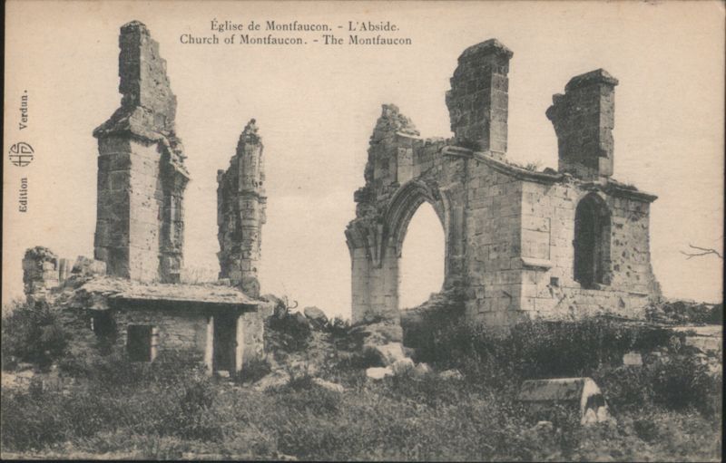 Ruins of the Church of Montfaucon - The Apse France