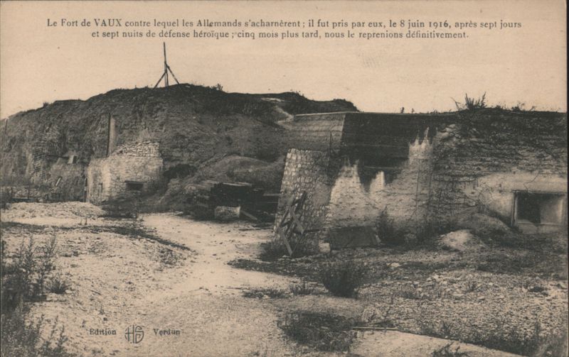 Fort de Vaux Ruins, Battle of Verdun, 1916 France