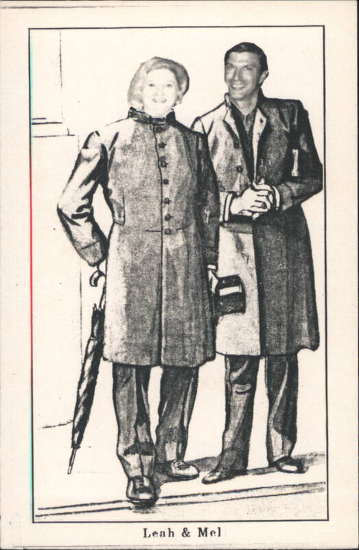 Leah & Mel Illustration, Couple in Long Coats by McClintock