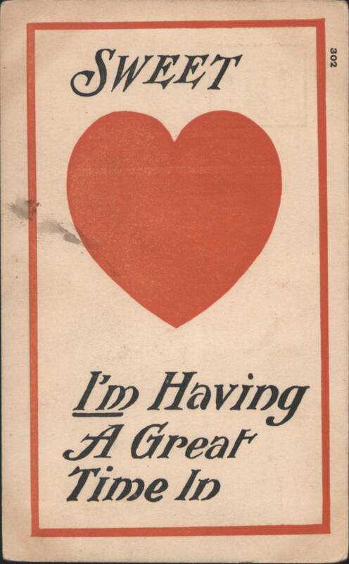 Sweet Heart - I'm Having A Great Time In Greeting Blank Destinations