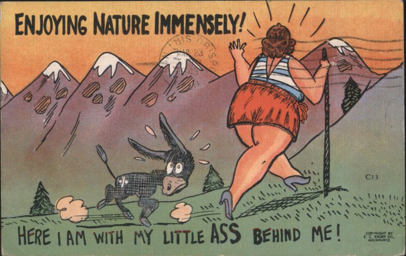 Enjoying Nature Immensely! With My Little Ass Behind Me