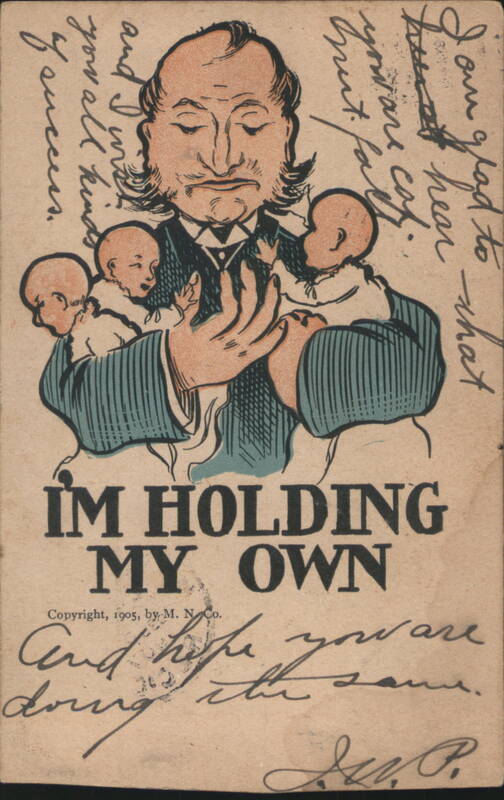 I'm Holding My Own Man with Three Babies Comic Comic, Funny