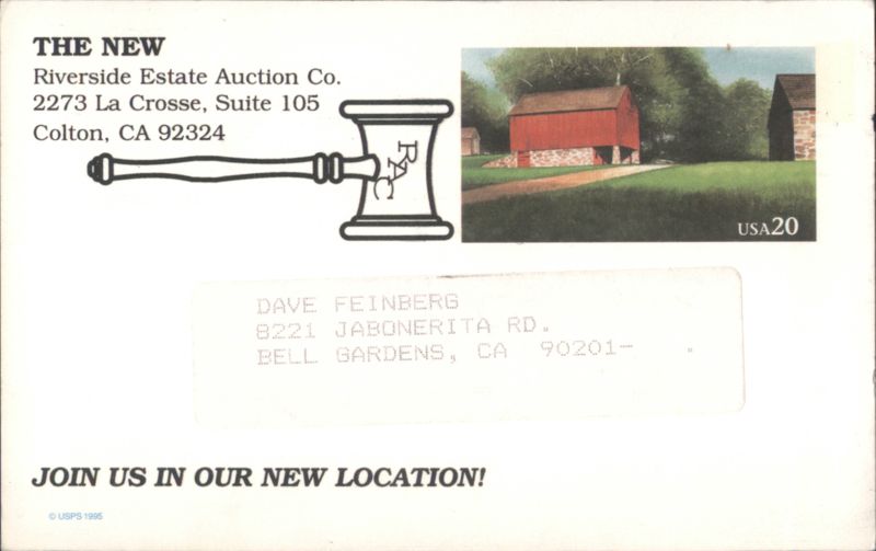 Riverside Estate Auction Co. New Location Public Auction Colton California
