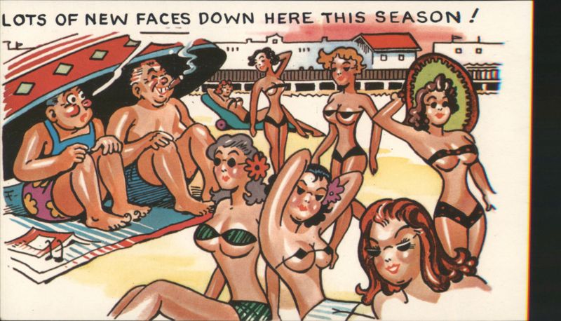 Lots of New Faces Down Here This Season Beach Comic