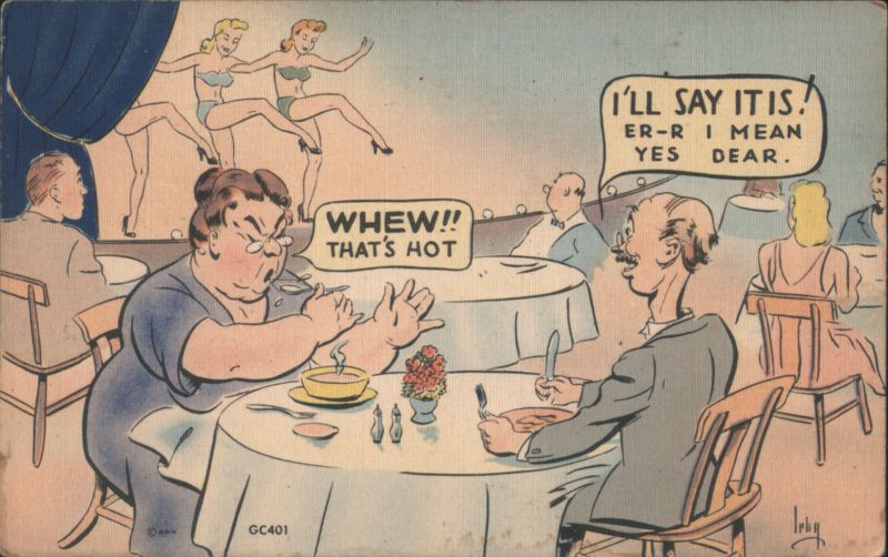 Whew!! That's Hot Comic Dinner Scene with Showgirls