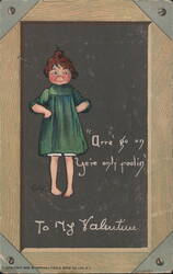 "Arra' go on Ye're only foolin'" Valentine Girl by Curtis Postcard