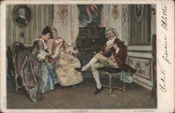 "Incorrigible" 18th-Century Musical Scene by L. Schmutzler Postcard
