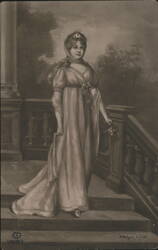 Queen Louise of Prussia Portrait, 1813-1913 Centenary Postcard