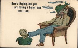 Here's Hoping You Are Having a Better Time Than I Am Comic Postcard