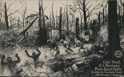 Cold Steel, U.S. Marines First Hand Battle in France Postcard