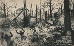 Cold Steel, U.S. Marines First Hand Battle, France Postcard