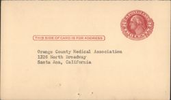 Orange County Medical Association Legislative Committee RSVP Postcard