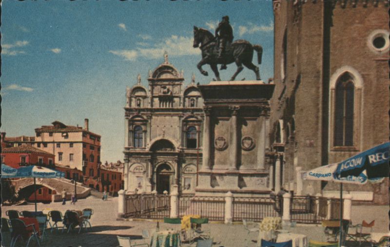 Monumento al Colleoni, Equestrian Statue Venice Italy