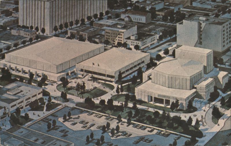 Sacramento Community/Convention Center Aerial View California