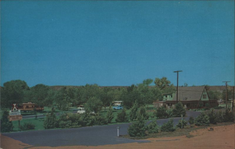 KOA Kampground with A-Frame Office and Shaded Grounds Victorville California