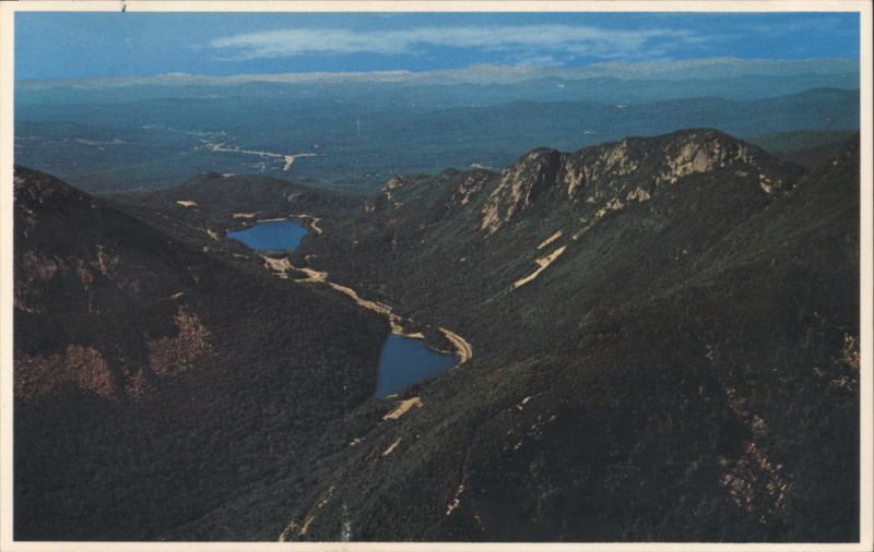 Aerial View of Franconia Notch, White Mountains New Hampshire