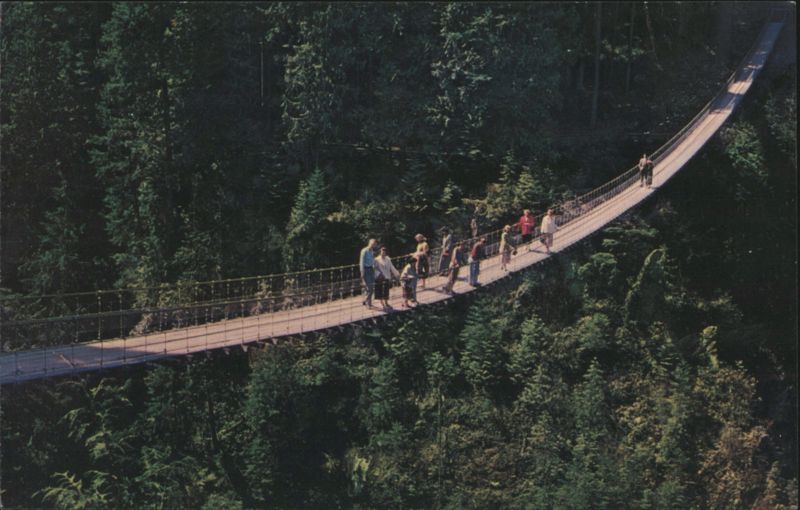 Capilano Suspension Bridge, Eighth Wonder of the World North Vancouver BC Canada