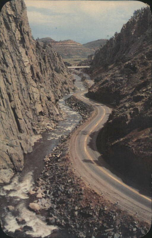 Big Thompson Cañon on Highway U.S. 34 Colorado