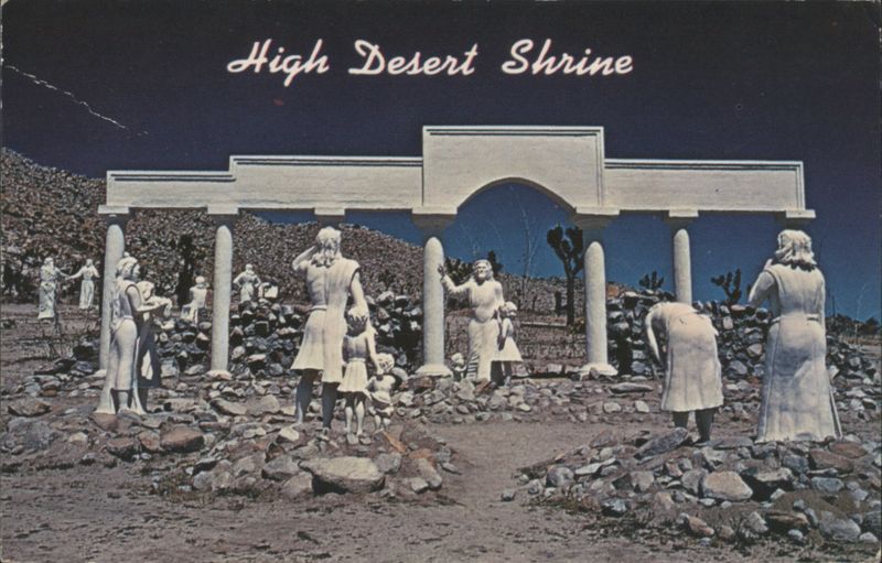 High Desert Shrine Biblical Statues by Anton Martin Yucca Valley California