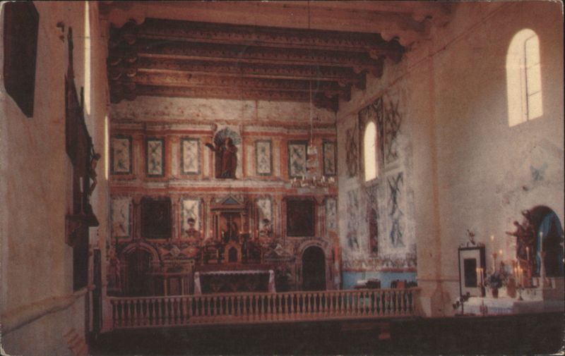 Mission Santa Ines Interior and Altar Solvang California