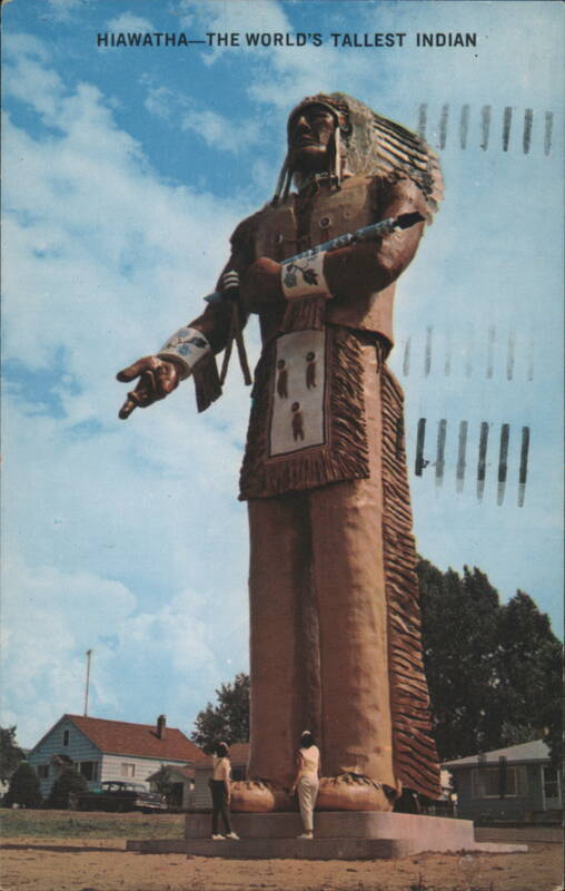 Hiawatha - The World's Tallest Indian Statue Ironwood Michigan