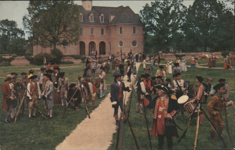 Colonial Militia Muster at the Capitol Williamsburg Virginia