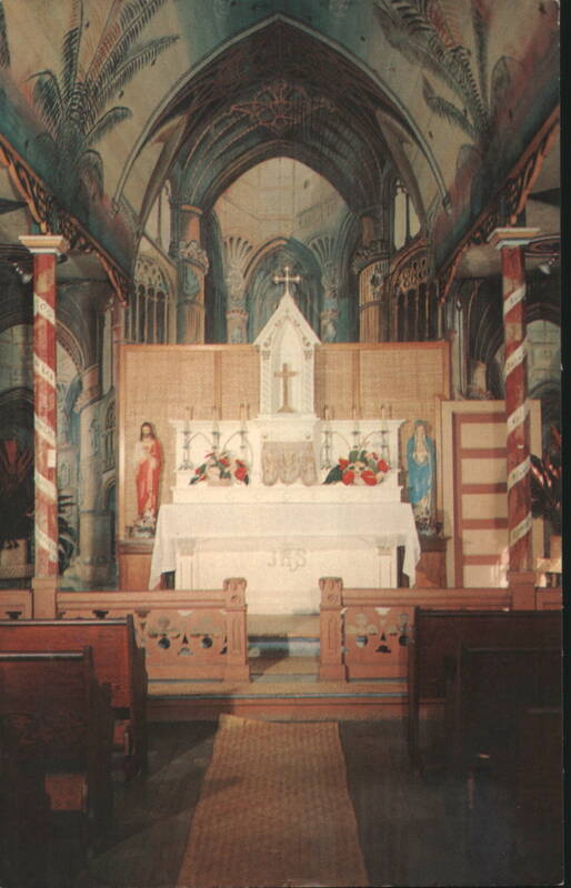 St. Benedict's Catholic Church Interior Murals Honaunau Hawaii
