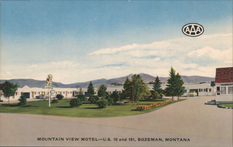 Mountain View Motel, U.S. 10 and 191 Bozeman Montana