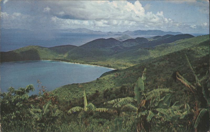 View of Magens Bay from Mountain Top Hotel St. Thomas Virgin Islands