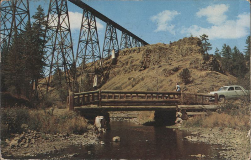 Lawyers Canyon and Camas Prairie Railroad Bridge Grangeville Idaho