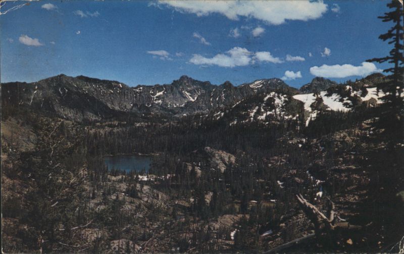 Seven Devils Peaks and Bernard Lakes near Hells Canyon Riggins Idaho
