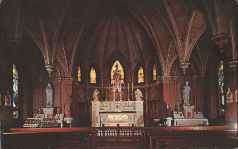 Interior of St. Peter's Catholic Church Williamsburg Virginia