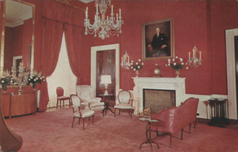 Red Room Interior, White House Washington District of Columbia