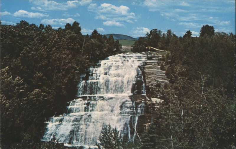 Chutes Fraser Falls, 185 Feet High Murray Bay QC Canada