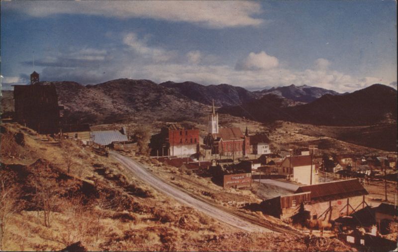Virginia City View with St. Mary in the Mountains Church Nevada