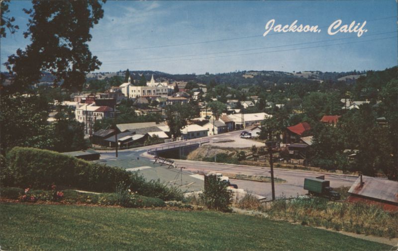 Aerial View of Jackson, Amador County Seat