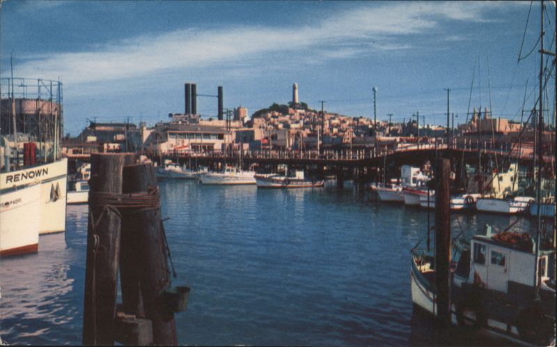 Fisherman's Wharf, Coit Tower and Telegraph Hill San Francisco California