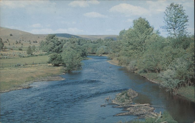John Day River in the John Day Valley Oregon L.L. Perkins