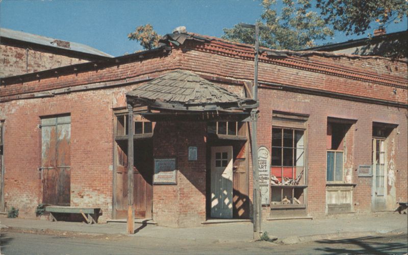 Old Brick Building and Mother Lode Art Gallery Columbia California