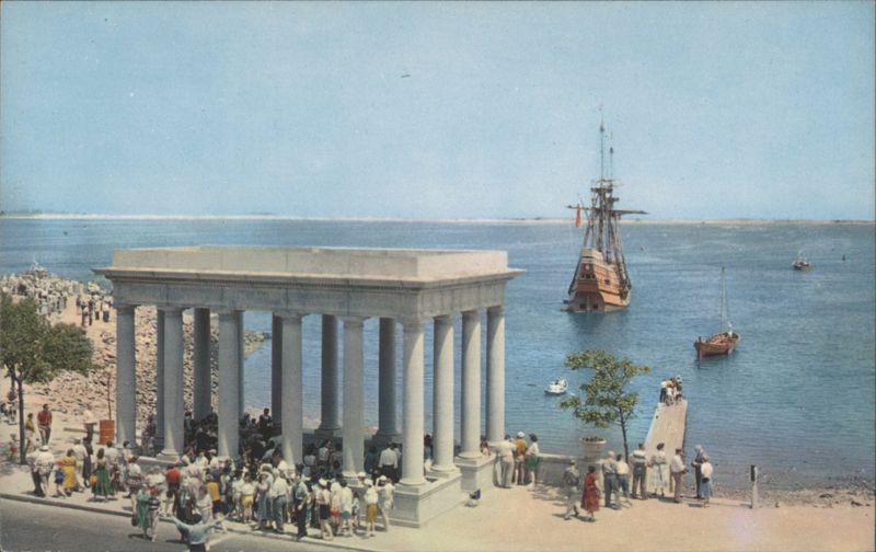 Mayflower II at Plymouth Rock Massachusetts