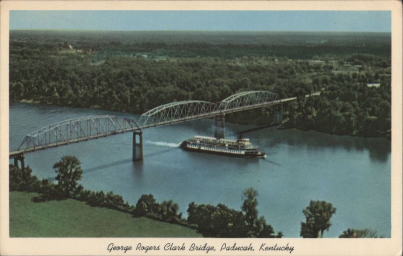 Delta Queen Passing Under George Rogers Clark Bridge Paducah Kentucky
