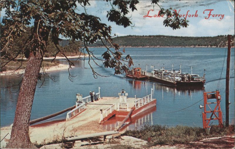 Lake Norfork Ferry on Highway 62 and 101 Arkansas Bill Kobert