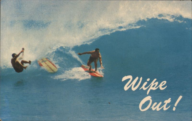 Surfing in Hawaii, Big Wave Action and Wipe Out Peter French