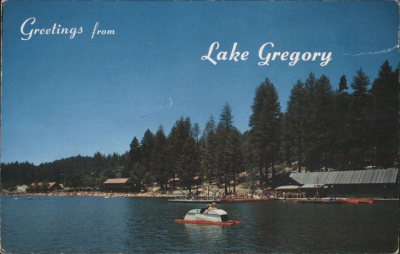 Lake Gregory Beach and Boathouse Crestline California