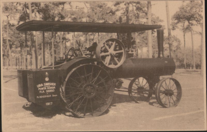 1917 Case Steam Tractor, Ura Swisher Punta Gorda Florida