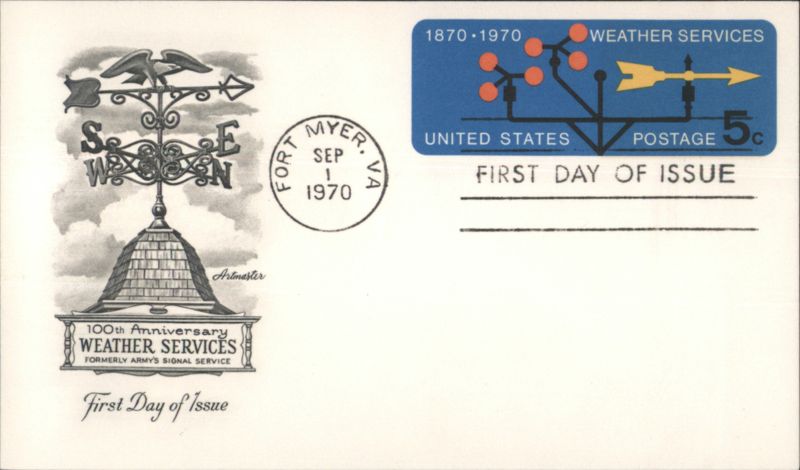 100th Anniversary Weather Services First Day Cover