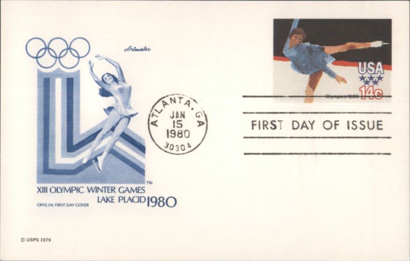 XIII Olympic Winter Games Lake Placid 1980 First Day Cover