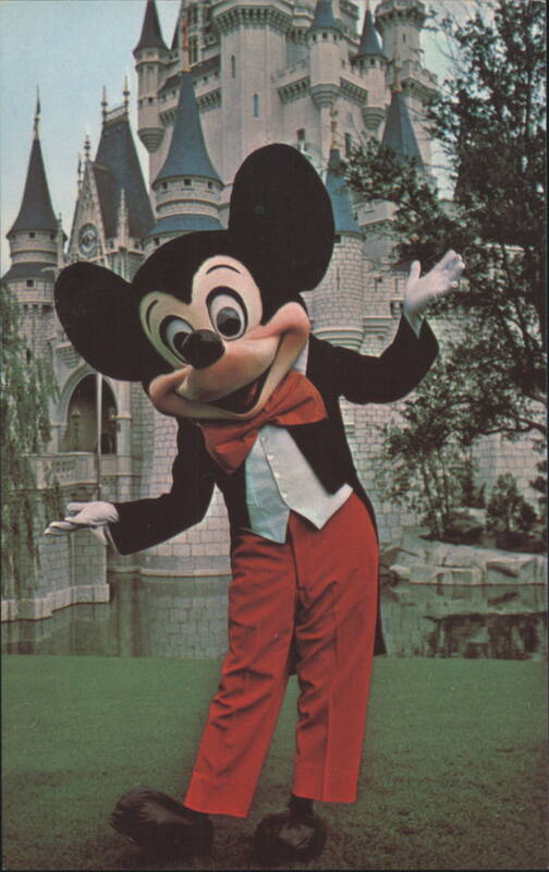 Mickey Mouse at Cinderella Castle, Magic Kingdom Florida